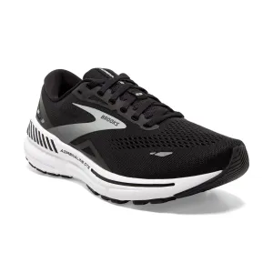 Men's Brooks Adrenaline GTS 23 Color: Black/ White/ Silver