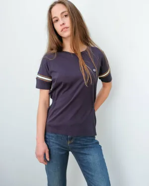 AB 151253 Soft tee with sporty rib detail in navy