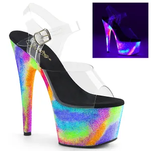 ADORE-708GXYP Black Light Platform Stripper Shoe