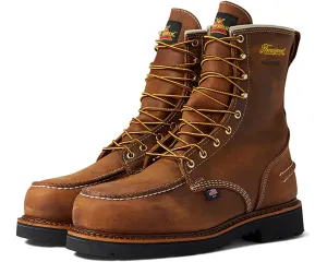 American Heritage 8" Moc Toe Safety Waterproof Thorogood Boots, Crazy Horse