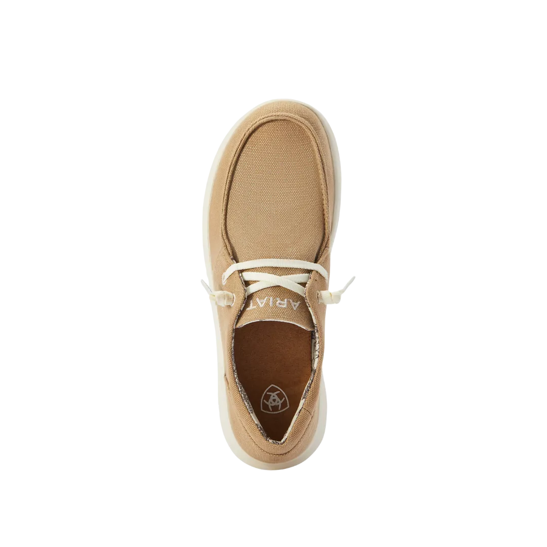 Ariat Women's Hilo Washed Tan Canvas Shoes