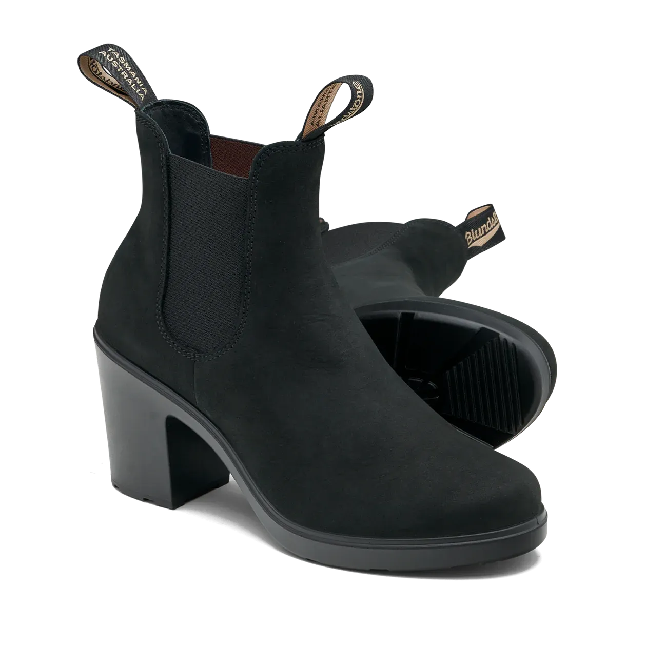 BLUNDSTONE WOMENS HIGH HEEL BLACK