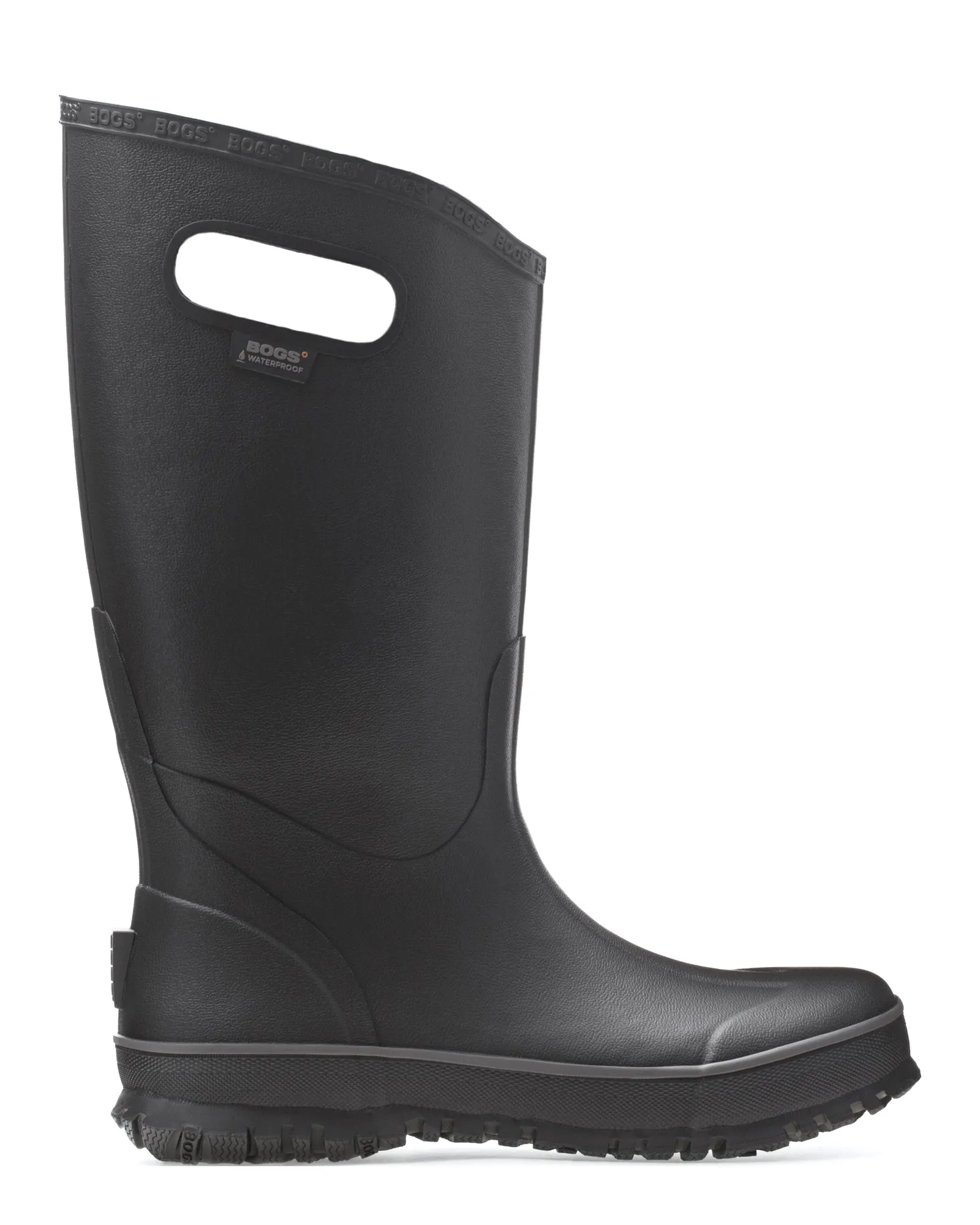 Bogs Mens Black Rubber Waterproof Rain Boots