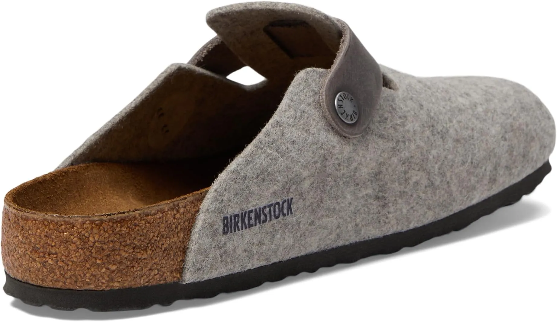 Boston Clogs - Wool/Leather (Unisex) Birkenstock, Light Gray/Iron