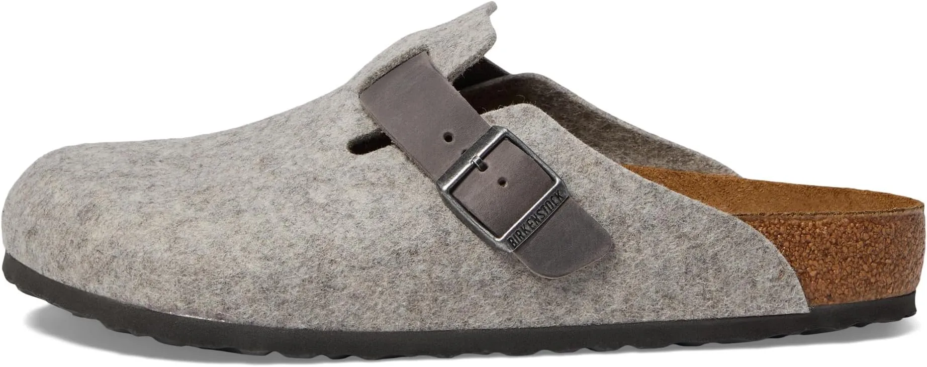 Boston Clogs - Wool/Leather (Unisex) Birkenstock, Light Gray/Iron