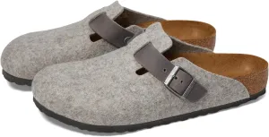 Boston Clogs - Wool/Leather (Unisex) Birkenstock, Light Gray/Iron