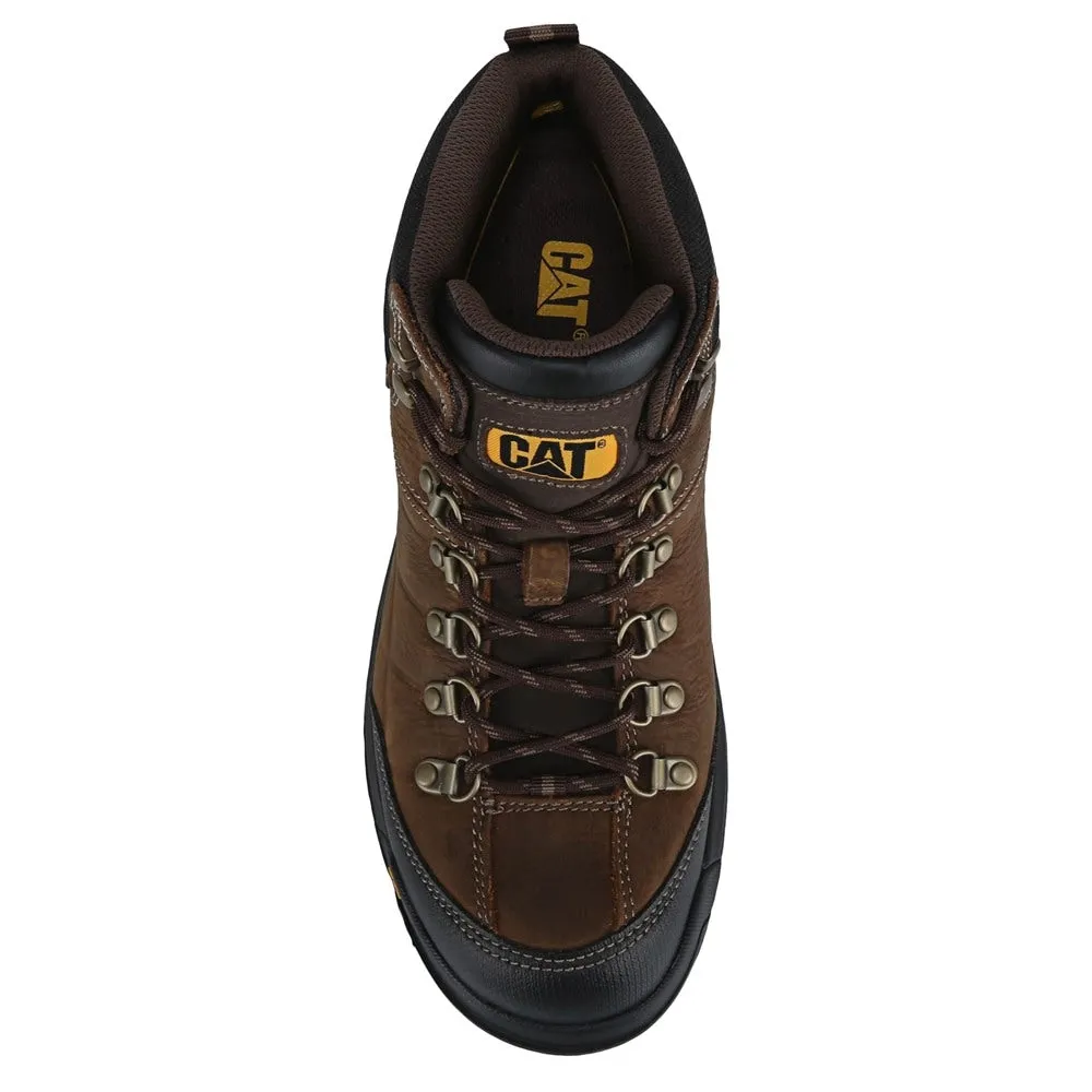 Caterpillar Men's Waterproof Work Boots Medium/Wide Threshold brown