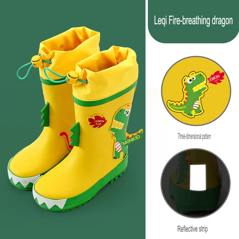 children's rain boots shape non-slip waterproof environmental protection primary school students water shoes kindergarten rain boots