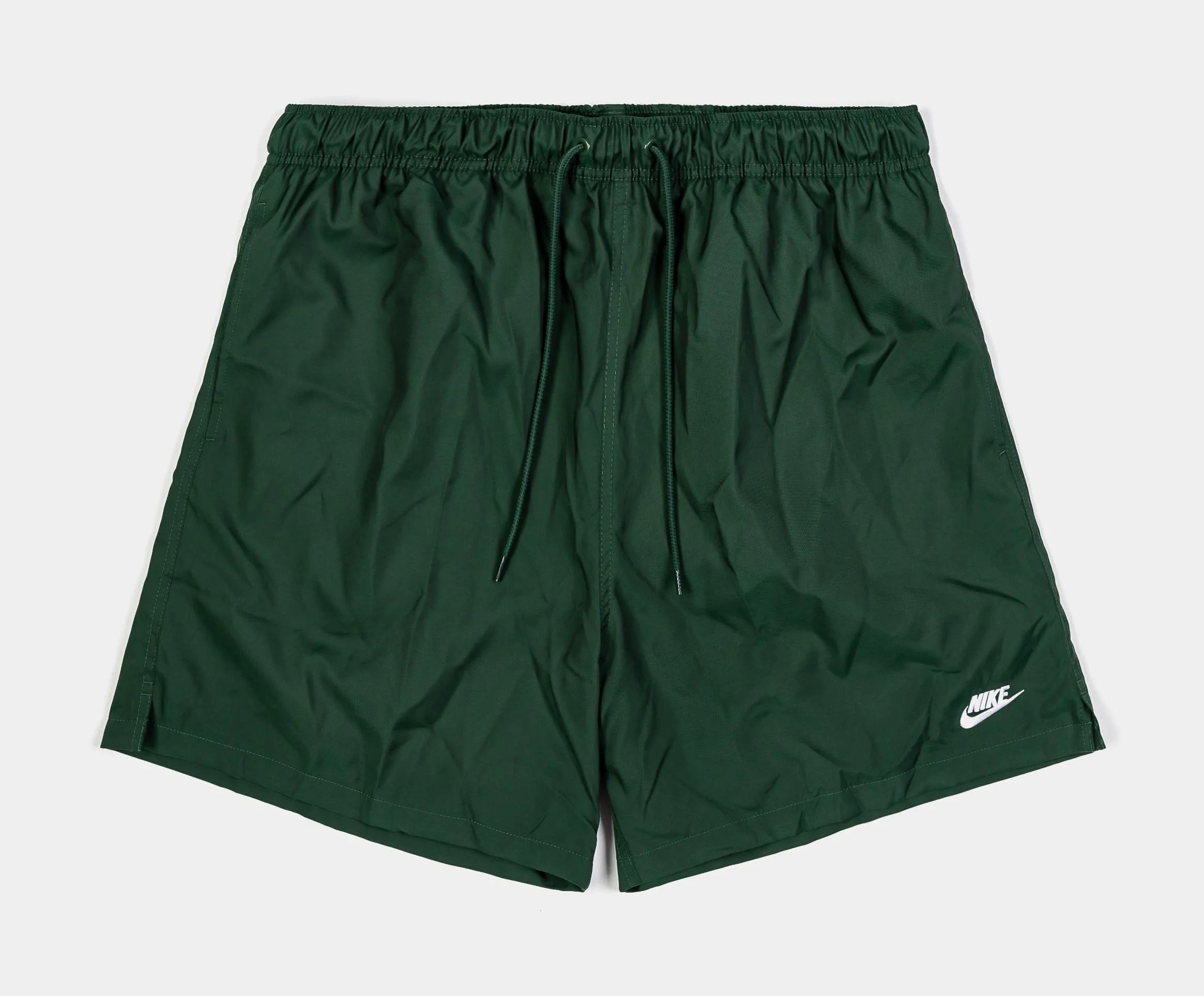 Club Flow Woven Mens Shorts (Green/White)