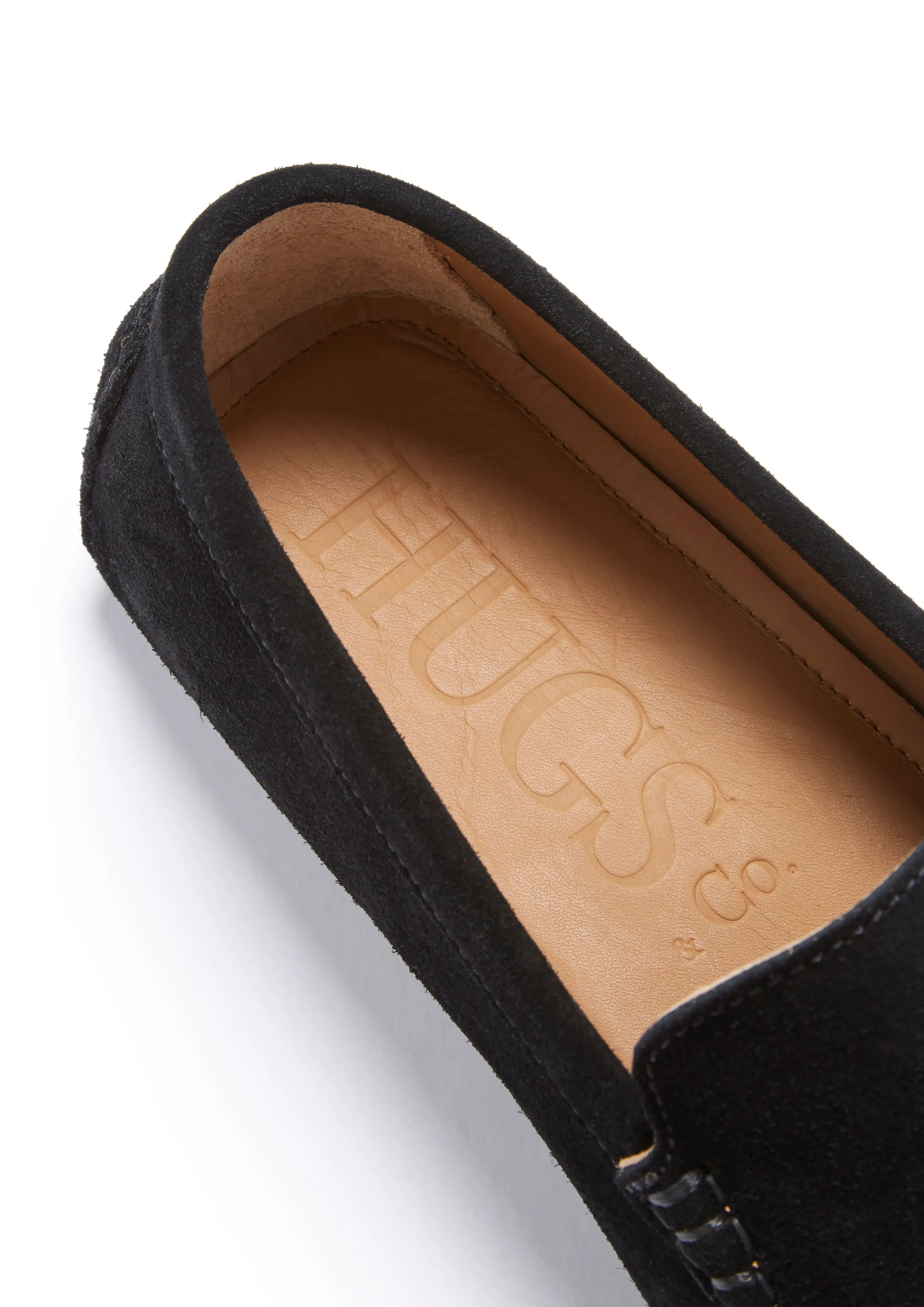 Driving Loafers, black suede