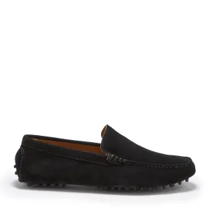 Driving Loafers, black suede