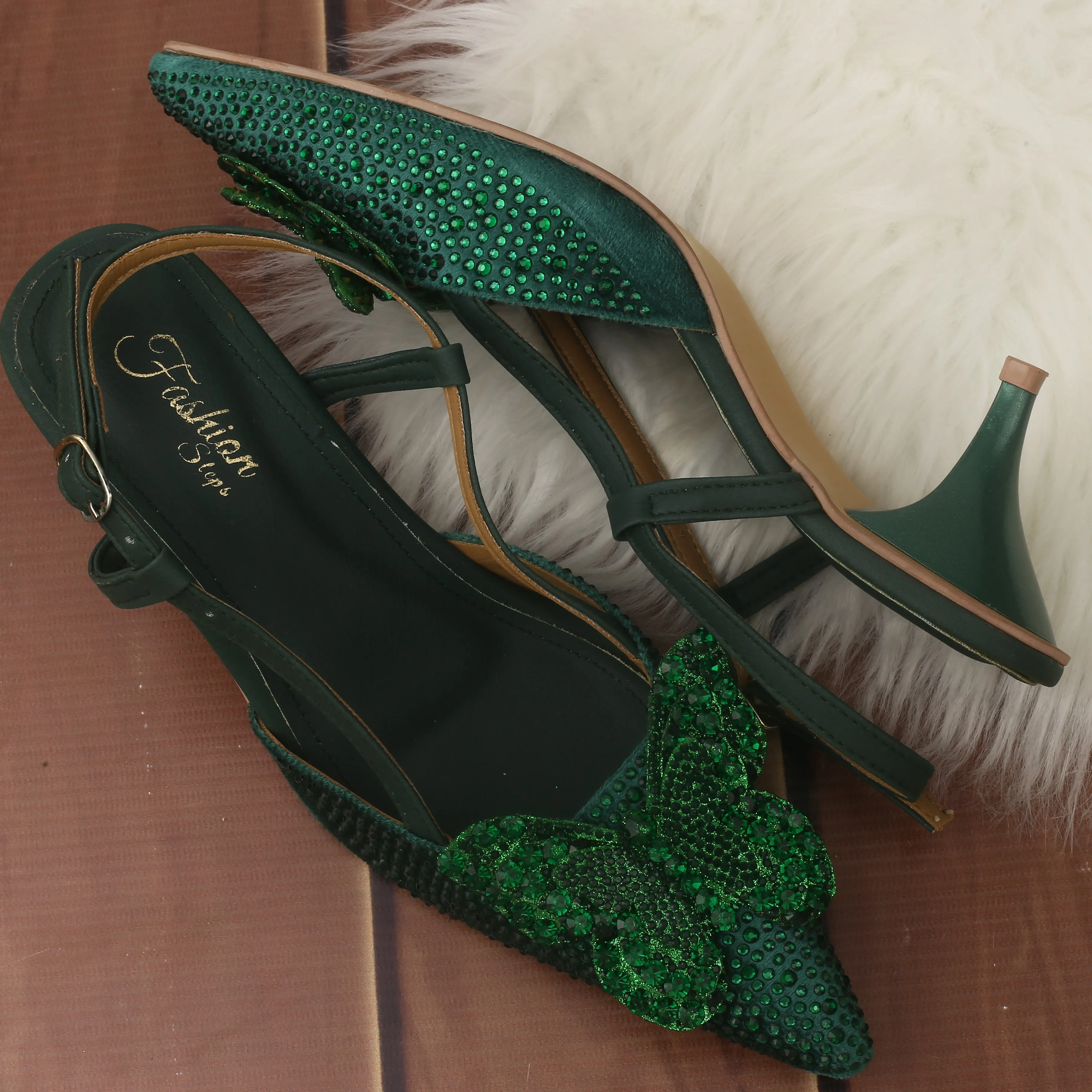 Flower Heels (Green)