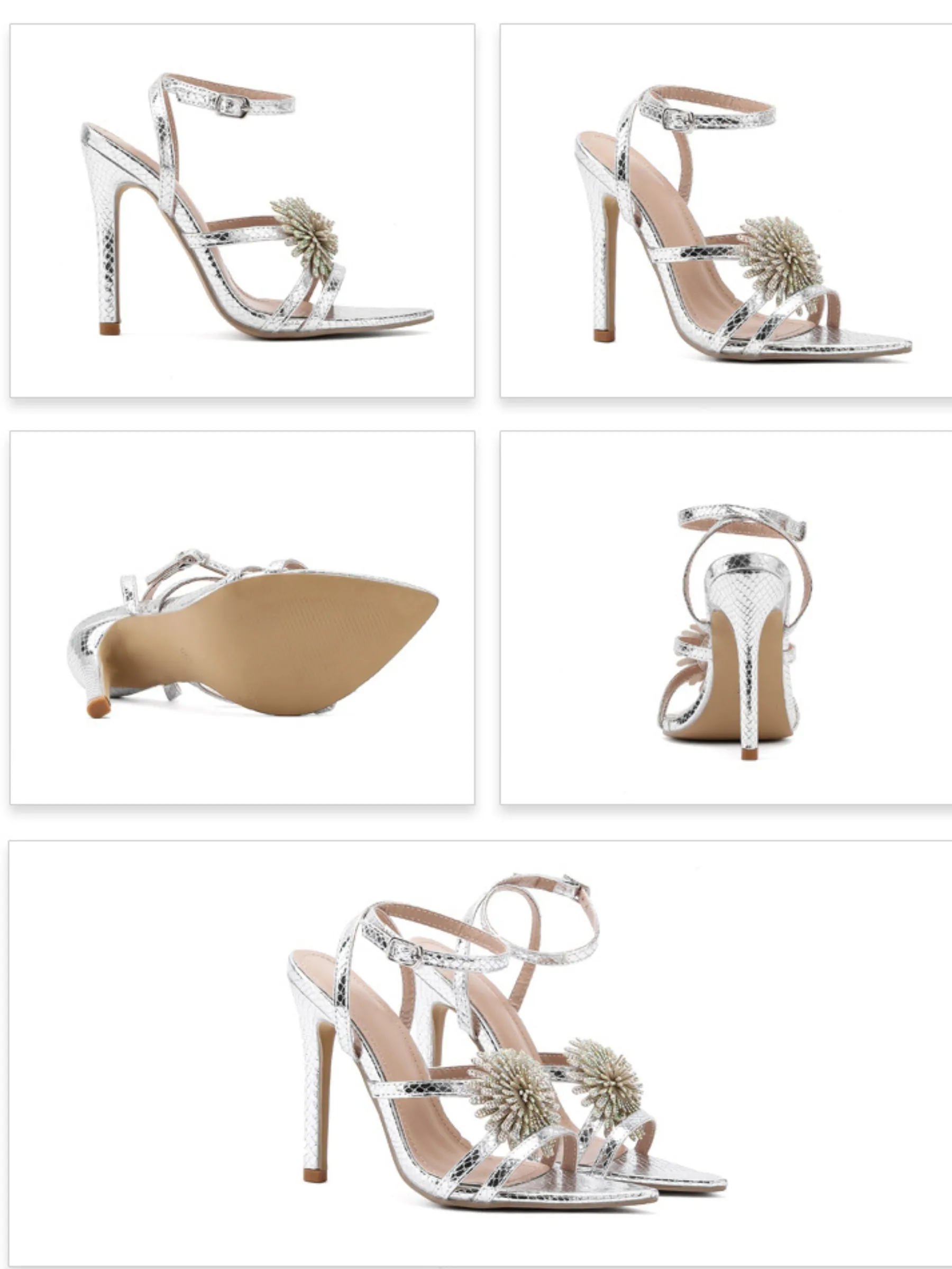 Hayes Metallic Stiletto Sandals