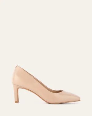 JULIE MID HEELS BLUSH LEATHER