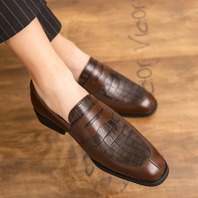 Men's leather shoes casual 45 46 large size 47 European and American hairstylist shoes dress shoes