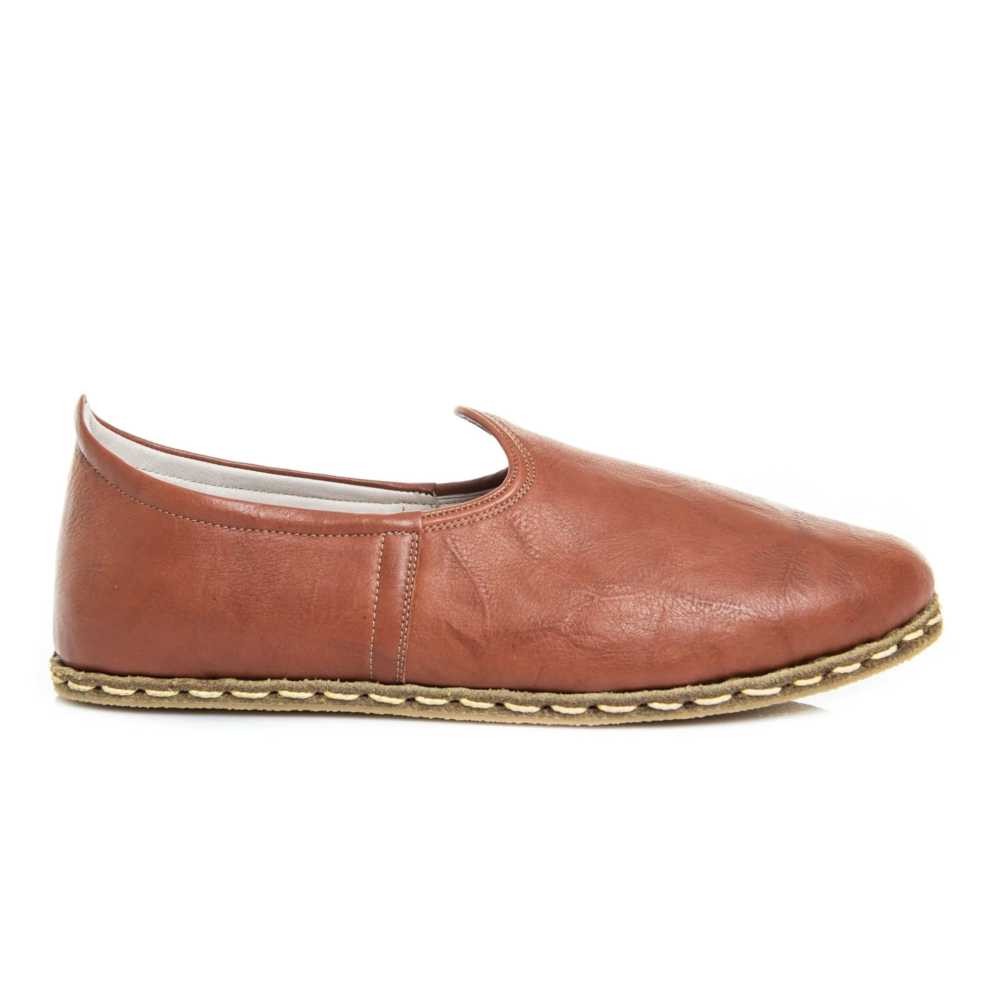 Men's Tan Slip On Shoes