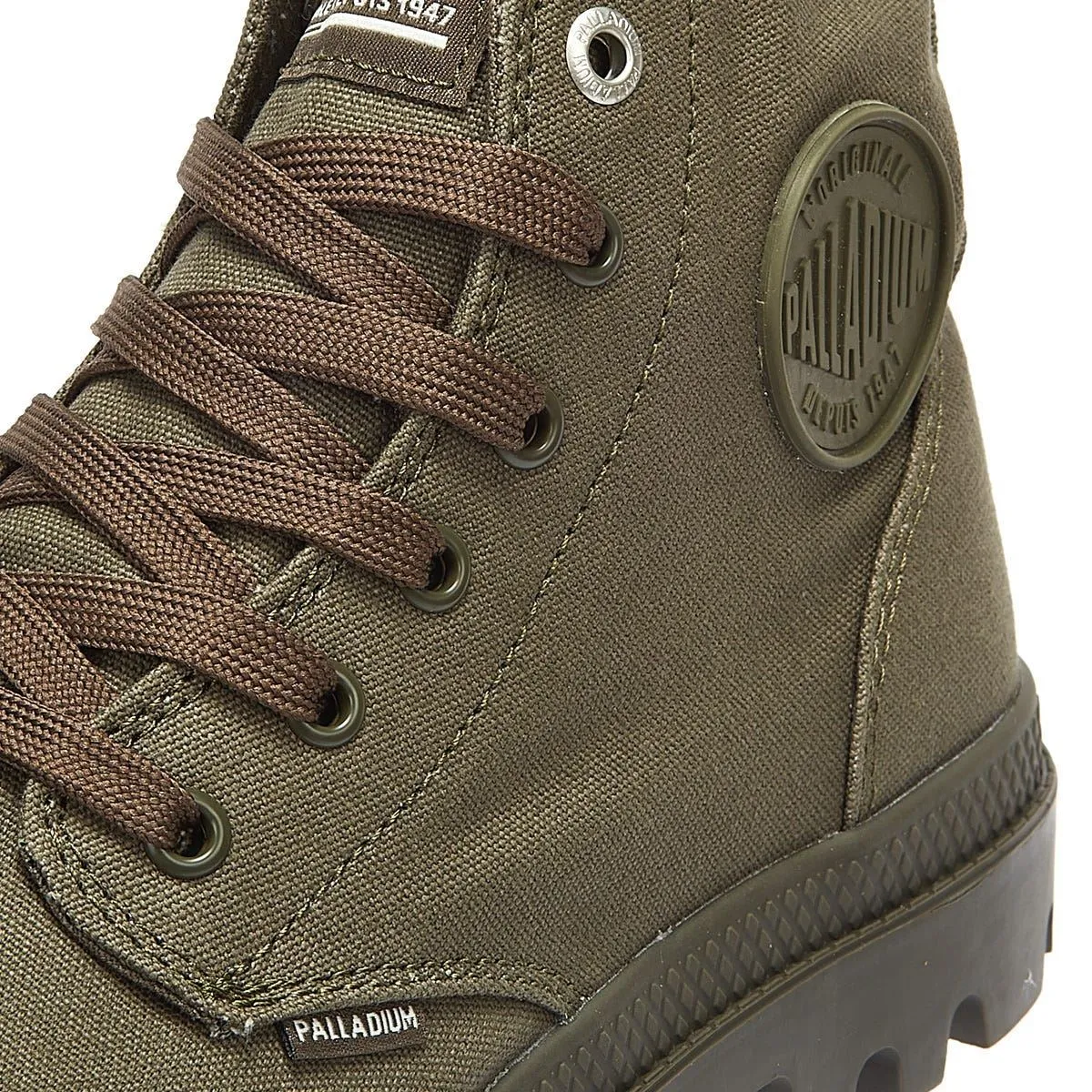 Palladium Pampa Hi Mono Chrome Green Boots