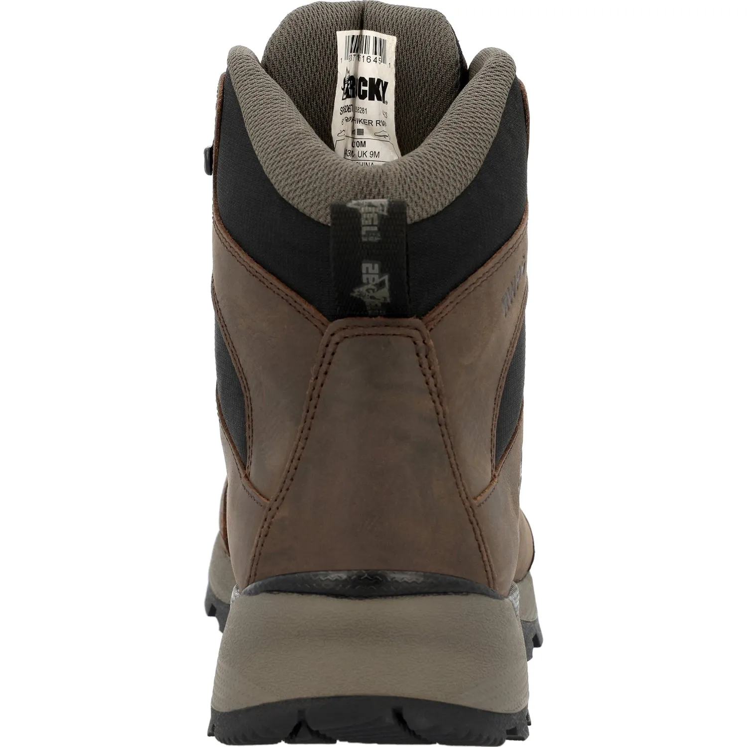 Rocky Mens Trophy Series WP Brown Leather Hiking Boots