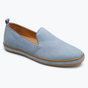 Sutton Suede Slip On - Lagoon Blue