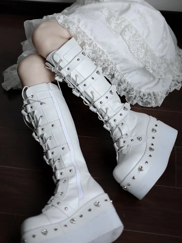 Thick bottom round head boots boots【s0000000002 】