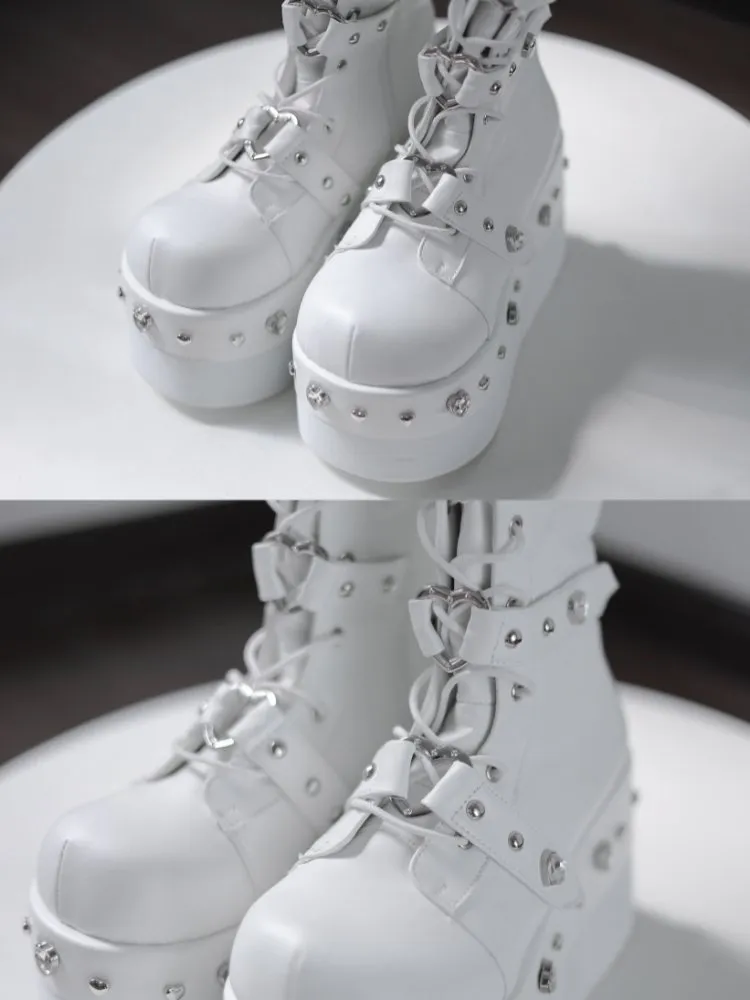 Thick bottom round head boots boots【s0000000002 】