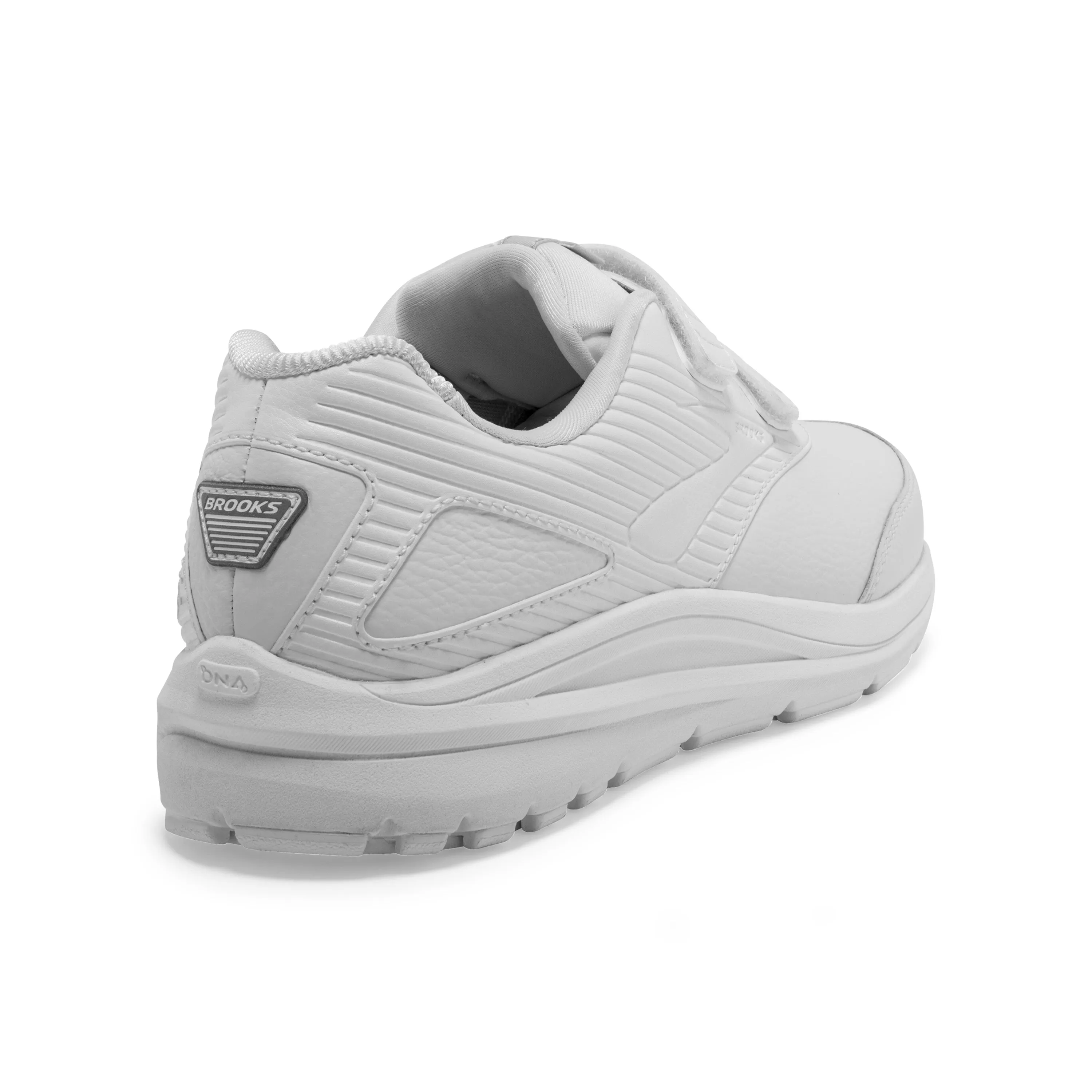 Women's Brooks Addiction Walker V-Strap 2 Color: White/White (WIDE WIDTH)