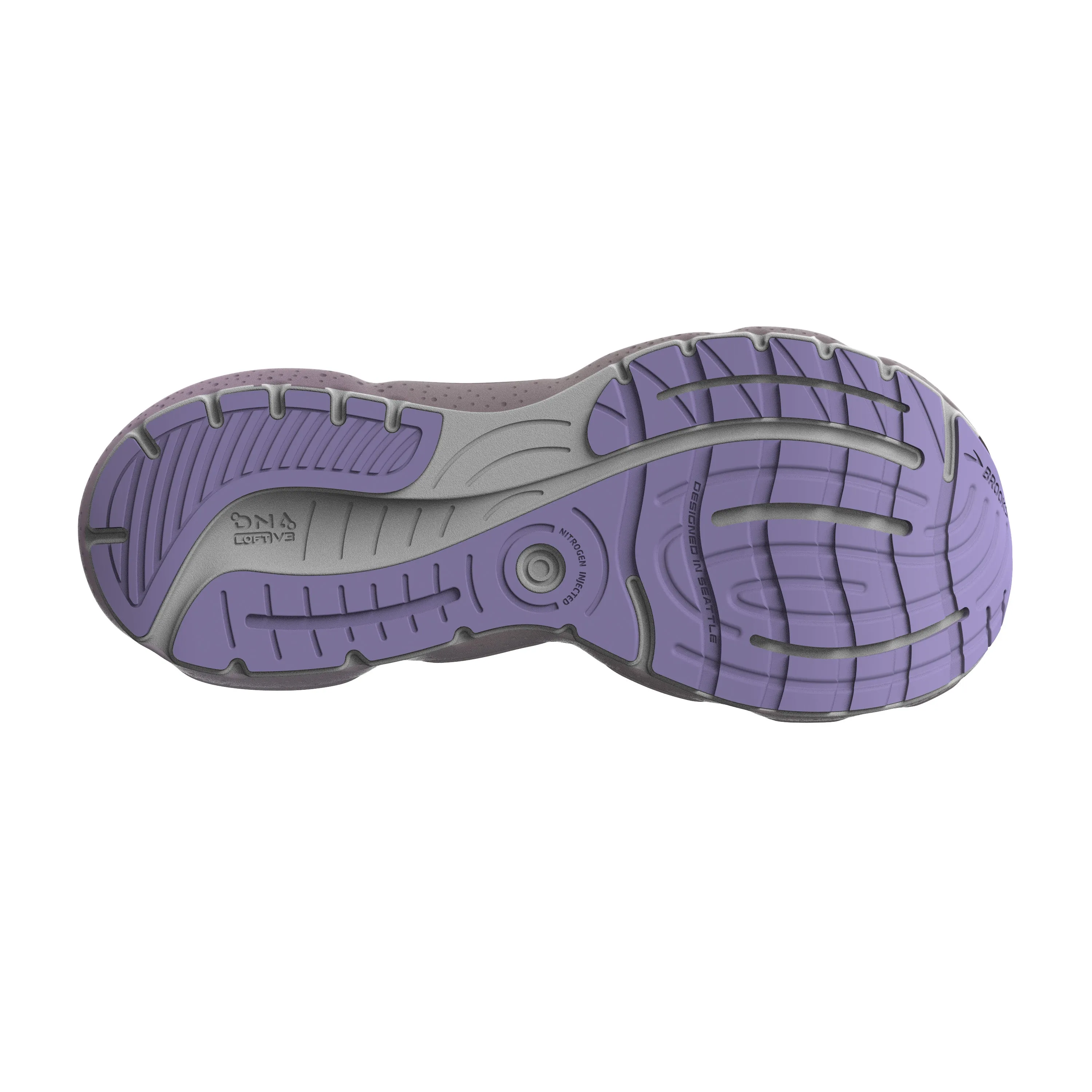 Women's Brooks Glycerin 20 Color: White/Orchid/ Lavender